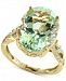 Effy Green Quartz (8-3/4 ct. t. w. ) & Diamond (1/5 ct. t. w. ) Ring in 14k Gold