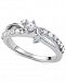 Diamond Swirl Engagement Ring (7/8 ct. t. w. ) in 14k White Gold