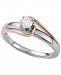 Diamond Two-Tone Engagement Ring (1/4 ct. t. w. ) in 14k White and Rose Gold
