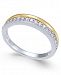Diamond Two-Tone Band (1/4 ct. t. w. ) in 14k Gold & White Gold