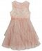 Rare Editions Floral-Embroidered Bodice Dress, Toddler Girls