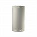 CER-9020W-CRK-WAVE - Justice Design - Sun Dagger Extra Large Cylinder Opn Top and Btm Outdoor Sconce White Crackle Finish (Glaze)Glazed - Sun Dagger