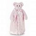 Super Soft Plush Baby Blanket, Pink with BABY Blocks and Bear