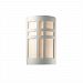 CER-7295W-CKC-GU24-DBAL - Justice Design - Large Cross Window Open Top and Bottom Outdoor Sconce Celadon Green Crackle Finish (Glaze)Glazed - Ambiance