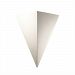 CER-1140W-VAN - Justice Design - Really Big Triangle Outdoor Sconce Vanilla Gloss Finish (Glaze)Glazed - Ambiance