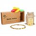 Baltic Amber Teething Necklace-Bright Moon HP021 (2018 New Design）Multicolor Color Bead Surface is Smooth And Transparent For Babies Unisex Anti Flammatory, Drooling & Teething Pain Reduce Properties Natural Certificated Oval Baltic Jewelry with the Hi...