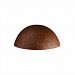 CER-1355W-RRST - Justice Design - Ambiance - Large Quarter Sphere Downlight Wall Sconce Real Rust Finish (Smooth Faux)Smooth Faux - Ambiance