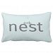 Our Nest Grey Type Blue Modern Farm Style Pillow