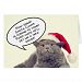 Funny cat pun Christmas Xmas customizable Card