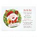 Cute Father Santa Wreath Christmas Party Card