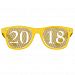2018 Faux Gold Foil New Year's Eve Glasses