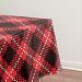 Country Christmas plaid pattern tablecloth