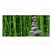 Zen Garden Meditation Monk Stones Bamboo Rest Postcard