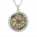 Floral Pattern Silver Plated Necklace
