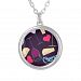 Cheers Wine Party Pattern Silver Plated Necklace