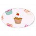 Cupcakes And Muffins Oval Sticker
