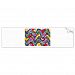 Colourful Abstract Pattern Bumper Sticker