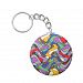 Colourful Abstract Pattern Keychain