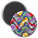 Colourful Abstract Pattern Magnet