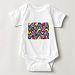Colourful Abstract Pattern Baby Bodysuit