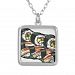 Sushi Roll Silver Plated Necklace
