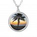 Colourful Sunrise Silver Plated Necklace