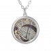 Prague Astronomical Clock Silver Plated Necklace