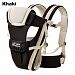 hibote Newborn Infant Baby Carrier Breathable Ergonomic Adjustable Wrap Sling Backpack, Khaki