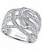 Effy Diamond Swiggle Ring in 14k White Gold (1-5/8 ct. t. w. )