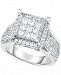 TruMiracle Diamond Square Cluster Ring (2 ct. t. w. ) in 14k White Gold