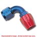 Russell Hose Ends - Full Flow 610170 Red/Blue -8AN Fits:UNIVERSAL 0. . .