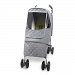 [Manito] Melange Padding Alpha Cover / Cover for Baby Stroller and Pushchair, Premium Padding Winter Weather Shield / For basic type strollers (Dia_black grey)