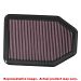 K&N Drop-In High-Flow Air Filter 33-2364 DS Fits:JEEP 2007 - 2011 . . .