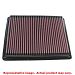 K&N Drop-In High-Flow Air Filter 33-2156 DS Fits:BUICK 2002 - 2005. . .