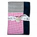 Trend-Lab 100754 Perfectly Pretty Receiving Blanket