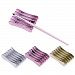 NICOLE DIARY 3 Pcs Metallic Nail Brush Rack Stand Five Grid Colorful Pen Holder Nail Salon Nail Art Tool (3 Colors)