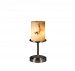 CLD-8799-10-DBRZ-LED1-700 - Justice Design - Dakota - One Light Tall Table Lamp Dark BronzeCylinder with Flat Rim Shade - Clouds-Dakota