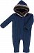 Magnificent Baby Hooded Cable Knit Coverall, Blue, 18 Months