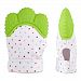 Baby Teething Mitten for Babies Self-Soothing Pain Relief and Teething Glove BPA FREE Safe Food Grade Teething Mitt for 3 Months+ (Green)