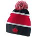 Team Canada IIHF Nike Cuffed Pom Knit Hat Olympic Logo (Black)