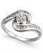 Diamond Swirl Cluster Promise Ring (1/4 ct. t. w. ) in Sterling Silver