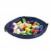 XFentech Kids Portable Toy Storage Bag & Play Mat in One Hanging Toy Organizer Rug Box