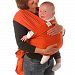 LAPAYA Baby Carrier 4-in-1 Baby Wrap and Infant Sling Comfortable Soft Baby Sling, Orange, Free size by LAPAYA