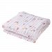 Chinatera Newborn Baby 6-layer Cartoon Wrap Gauze Swaddle Infant Bath Towel Blanket