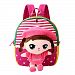 Toddle Children Backpack, hibote Prewalker Baby Animal Kids Bag with 3D Removable Puppy Doll Rose Girls
