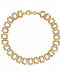 Beaded Link Bracelet in 14k Gold & White Gold