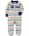 Carter's Baby Boys Striped Little Brother Cotton Footed Coverall