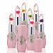 Banstore [New Fashion]Change Color Lip Beauty Bright Flower Crystal Jelly Lipstick Magic Temperature. (Mermaid D)