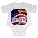 American Flag "Made In The USA" Infant Baby Creeper Outfit 6 months