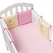 Pinji 6PCS Baby Crib Cradle Bumper Protector Pad Breathable Nursery Bedding Set 30×30cm 4#